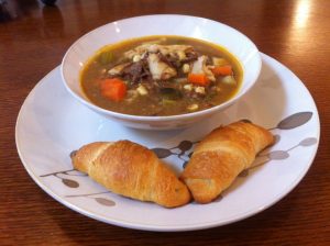 Blacktail Deer, Egg Noodle and Harvest Vegetable Soup img