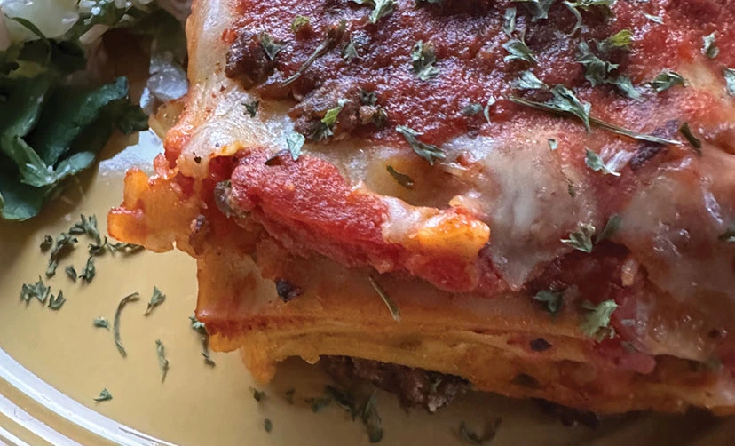 Venison lasagna