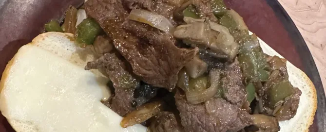 venison cheesesteak