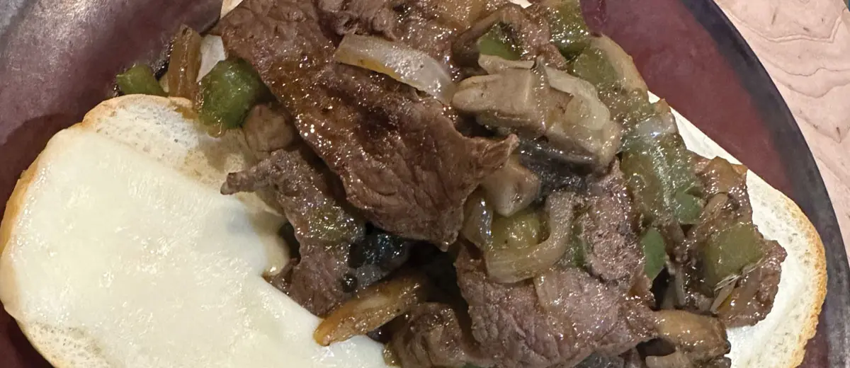 venison cheesesteak